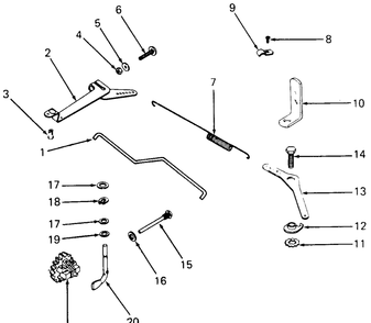 Governor (Model 2072) Diagram and Parts List for 1872 2072-756300-799999-147730100-148720100-148730100-149720100-149730100 Cub Cadet Lawn Tractor